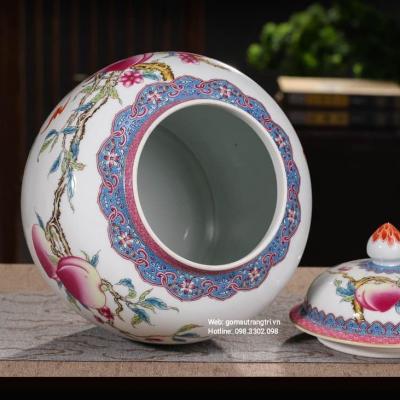 CHÓE HỌA TIẾT HOA ĐÀO